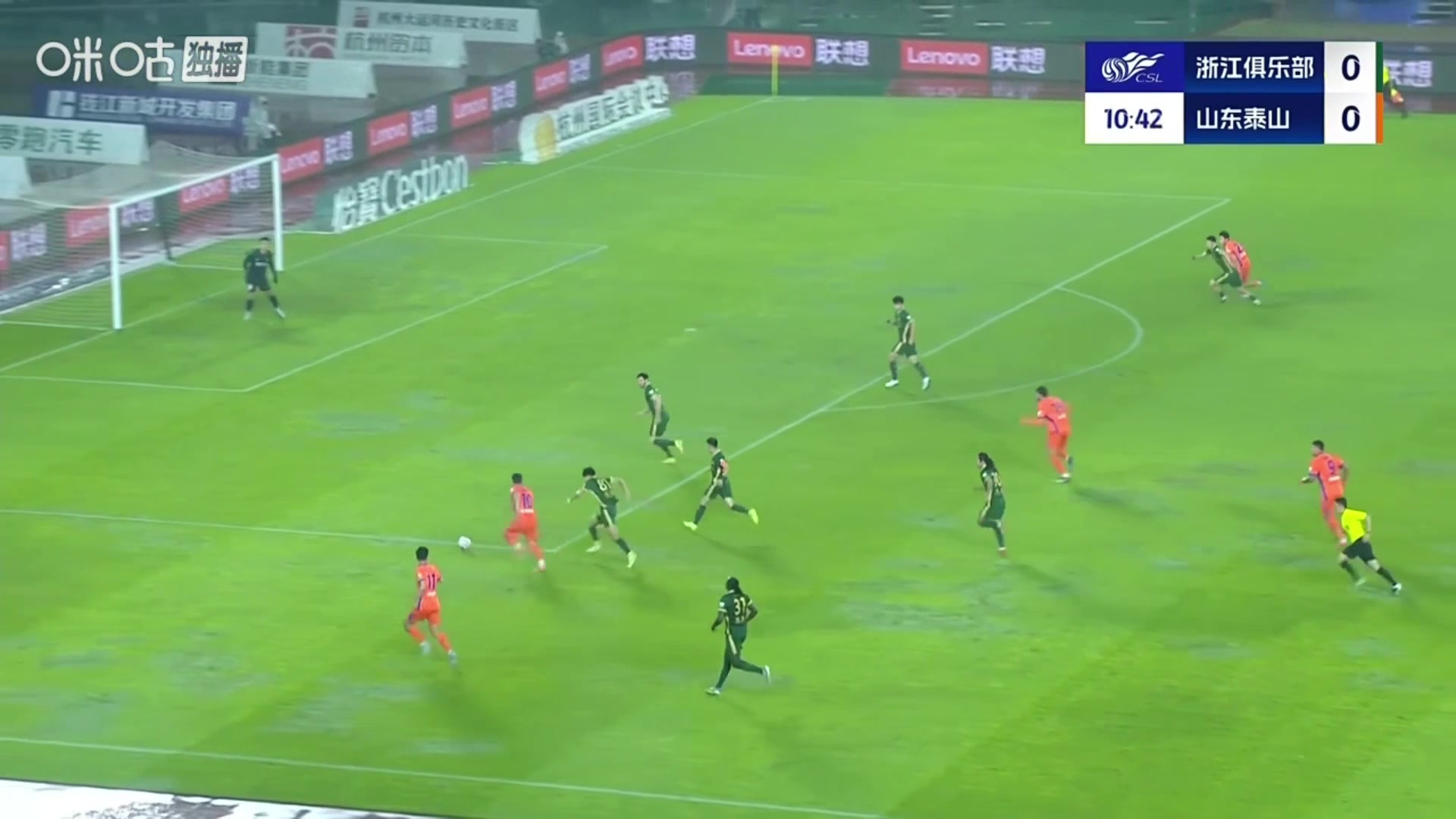 救主瓦科禁区内造点自罚赵博力挽狂澜守住浙江队大门